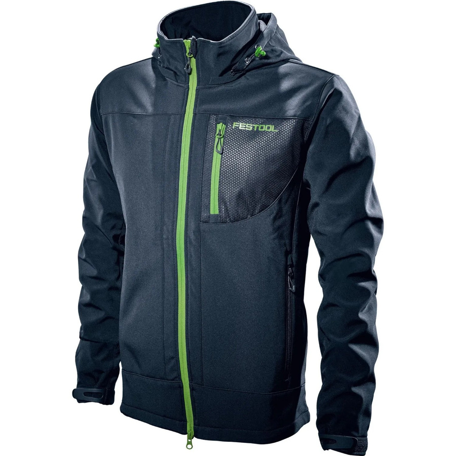 Festool Softshell-Jacke für Herren in Dunkelblau und Grün, Größe XXXL - Bild 2