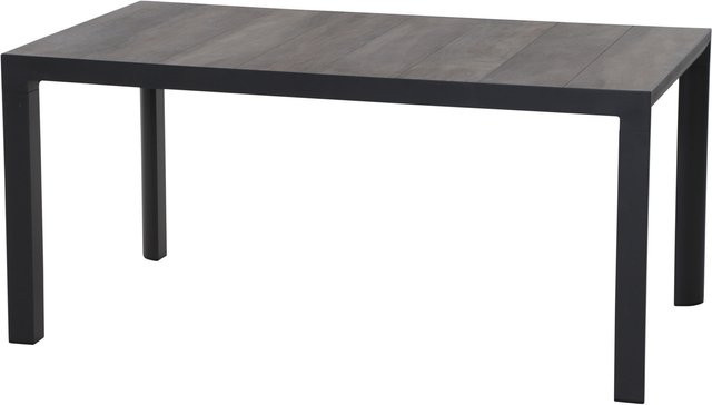 Siena Garden Silva Esstisch aus Aluminium und Keramik in Anthrazit/Grau, B/T/H: 160 x 90 x 74 cm - Bild 1