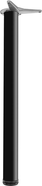 vasalat Set Camar Tischbein höhenverstellbar aus Stahl in Schwarz Ø 60 mm, Höhe: 700-730 mm - Bild 1