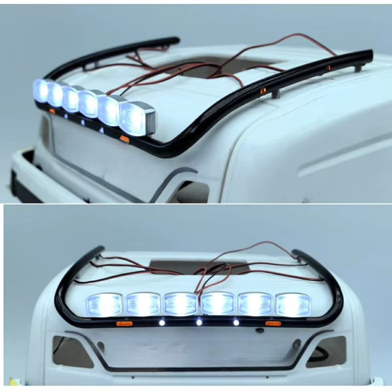Tamiya LED-Cockpit-Kuppellicht, quadratisches Lichtzubehör, 1:14 - Bild 2
