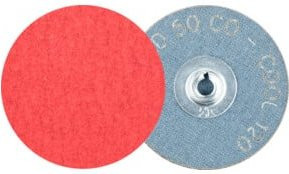 PFERD TOOLS COMBIDISC Keramikkorn Schleifblatt CD CO-COOL120 Rot Durchmesser: 50 mm für Stahl und Edelstahl - Bild 1
