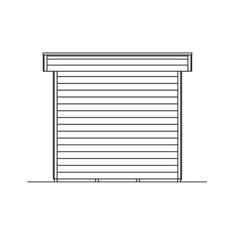 SKANHOLZ Gartenhaus Venlo aus Holz in Beige, B/H/T: 420 x 255 x 250 cm - Bild 2
