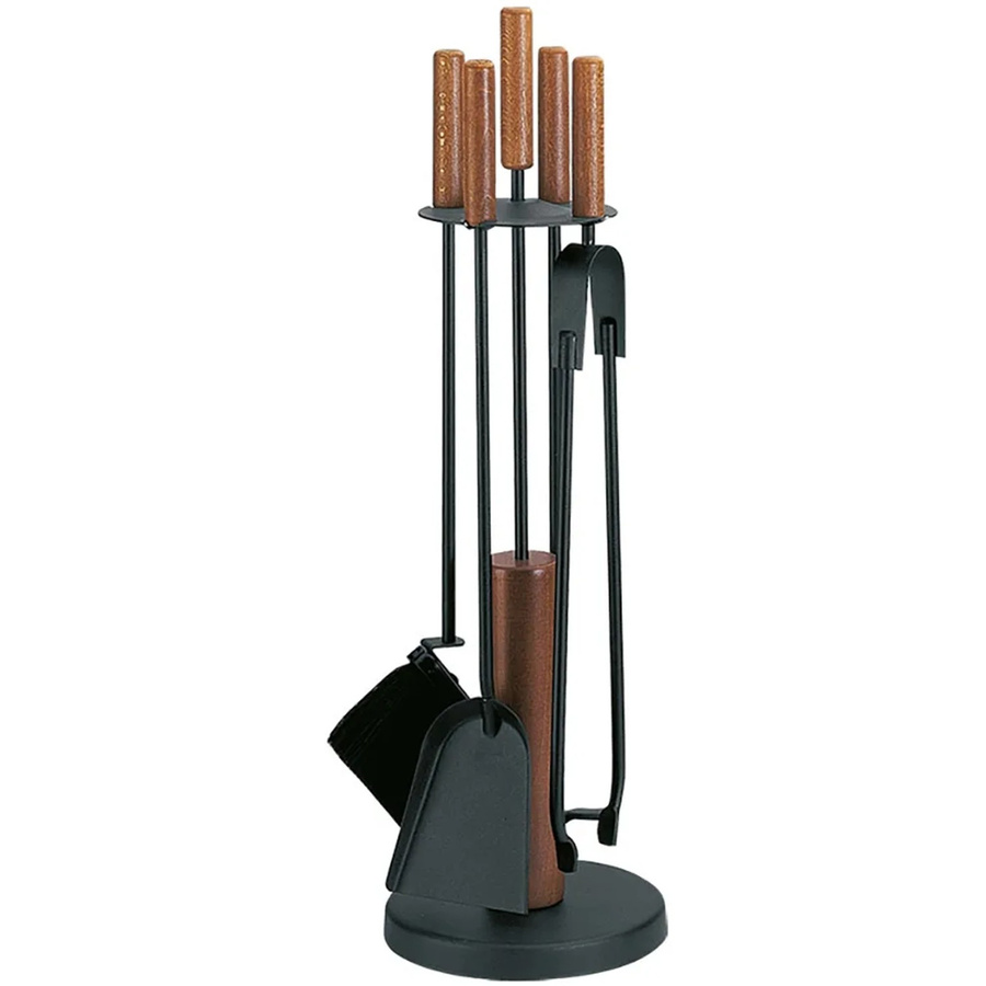 Firefix Kaminbesteck aus Stahl in Schwarz, 5-teilig, Höhe: 65 cm, Durchmesser: 19,5 cm - Bild 2