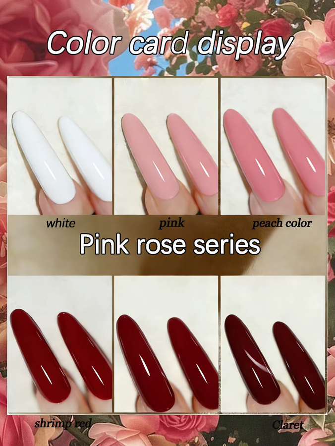 SJP Nagellack-Set, 1/5-teilig, rosa, Gel, glänzend, 10 ml - Bild 3