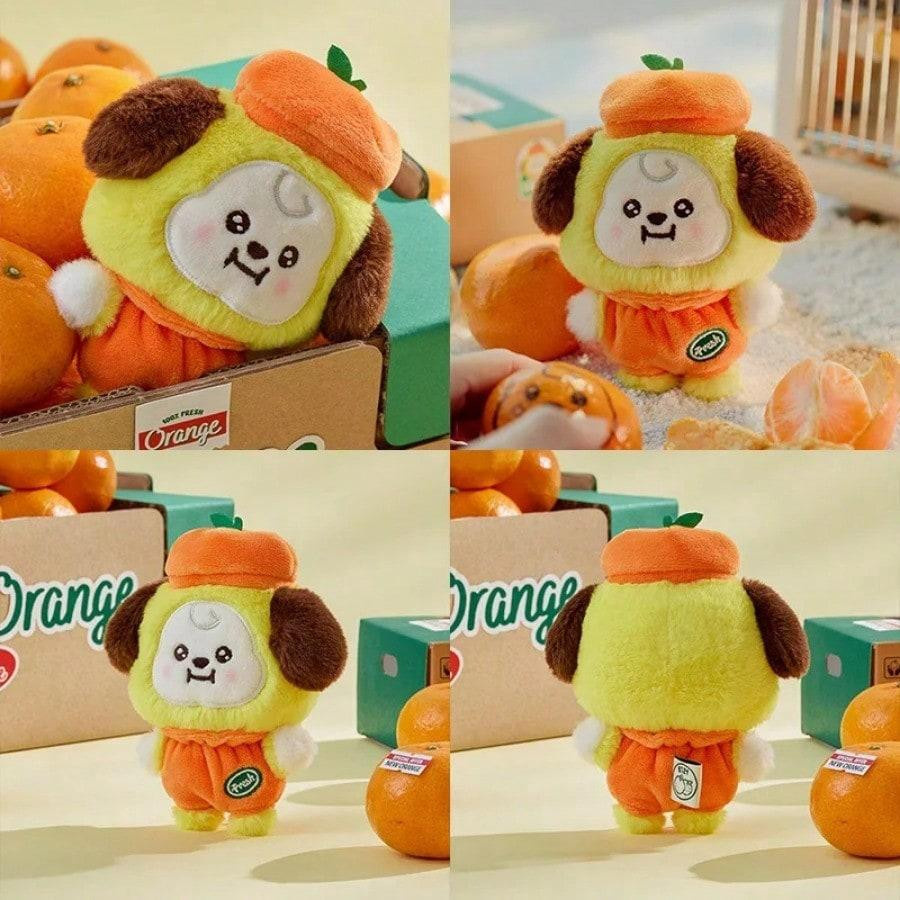 LINE FRIENDS BT21 Cooky Shooky Plüschtier Orange Rucksack Schlüsselanhänger - Bild 2