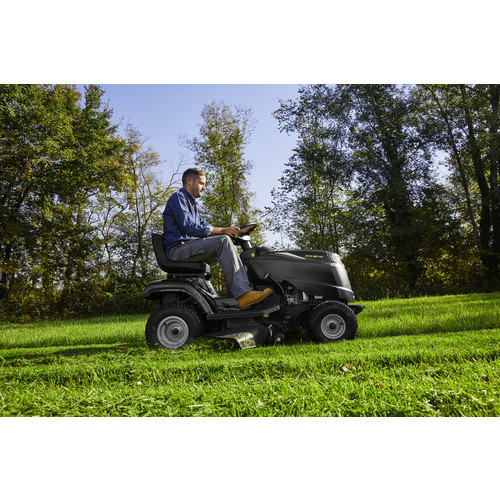 Alpina Garten Rasentraktor AT3 98 HA in Schwarz mit 7,1 kW Benzinmotor und 98 cm Schnittbreite - Bild 3