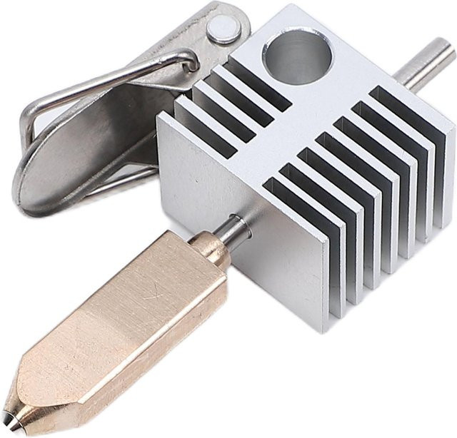 SPARKX Ersatz-Hotend-Kit für I7 3D-Drucker mit 0,4 mm Düse und Silikonhülle in Silber - Bild 1