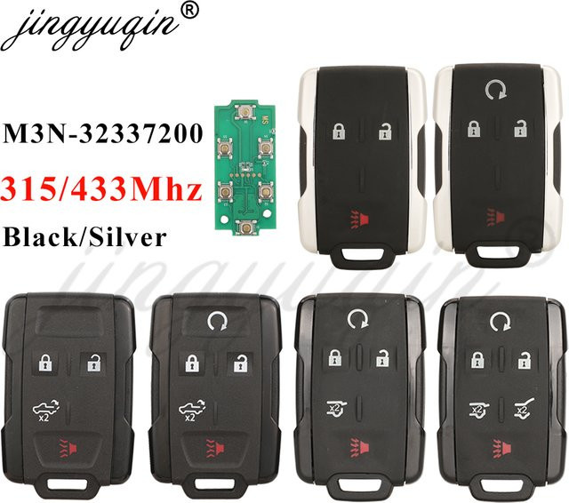 jingyuqin M3N-32337200 433 MHz Fernbedienung Pickup Autoschlüssel in Schwarz für Chevrolet Suburban Tahoe Silverado und GMC Canyon - Bild 1