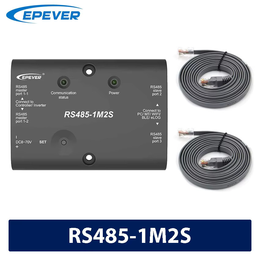 Epever RS485-1M2S Erweiterungsmodul zur Verlängerung des RS485-Kommunikationsanschlusses für Solar Controller und Wechselrichter in Schwarz - Bild 3