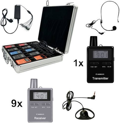 Albrecht ATT/ATR400 Tour Guide System 10er Set in Schwarz - Bild 1