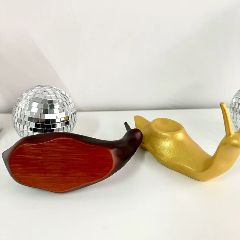 Retro Disco Schnecke Miniatur Figur aus Kunstharz in Mehrfarbig und Schwarz zur Tischdekoration - Bild 1