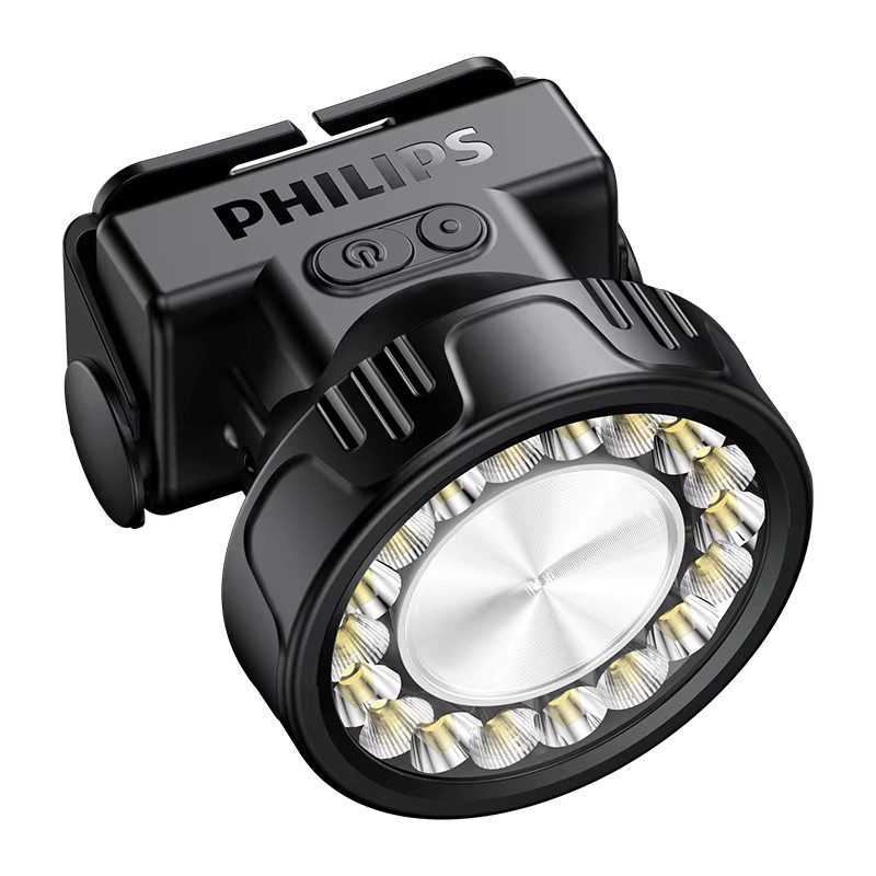 Philips LED-Scheinwerfer mit 450 Lumen, wiederaufladbare Outdoor-Camping-Leuchte in Schwarz mit 19 LED-Lampenperlen - Bild 7
