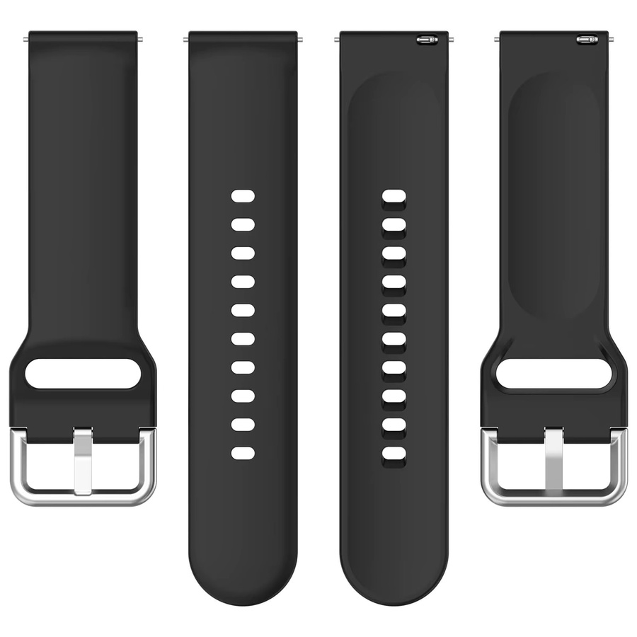 Hiyii Smartwatch-Armband Silikon, Schwarz, Unisex, 22mm - Bild 3