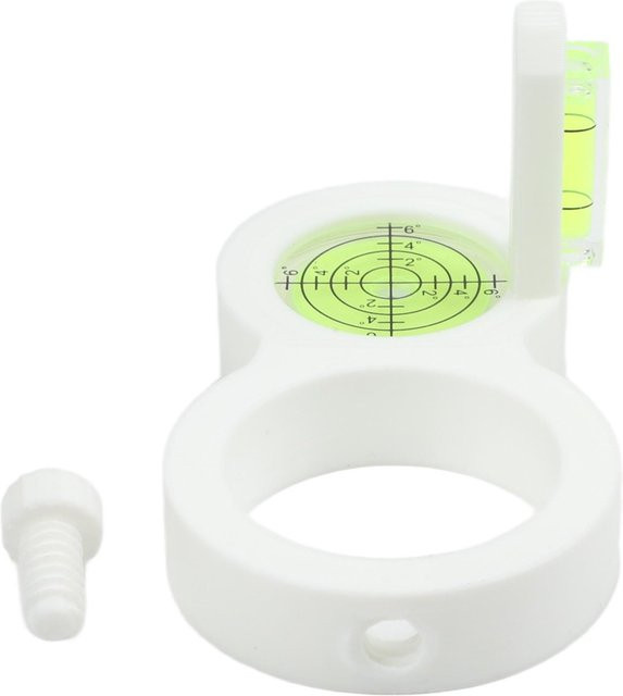 Wasserwaagen-Bohrerpositionierer mit integriertem Wasserwaagen-Sensor in Weiß - Bild 1