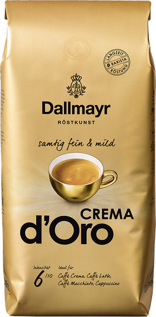 Dallmayr Crema d'Oro Kaffee ganze Bohnen 1 kg - Bild 1