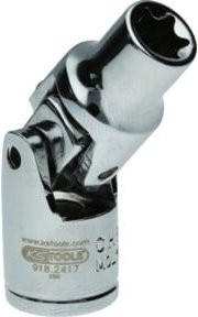 KS Tools TX-E-Stecknuss mit Gelenk 1/4 Zoll, E8, Silber - Bild 1