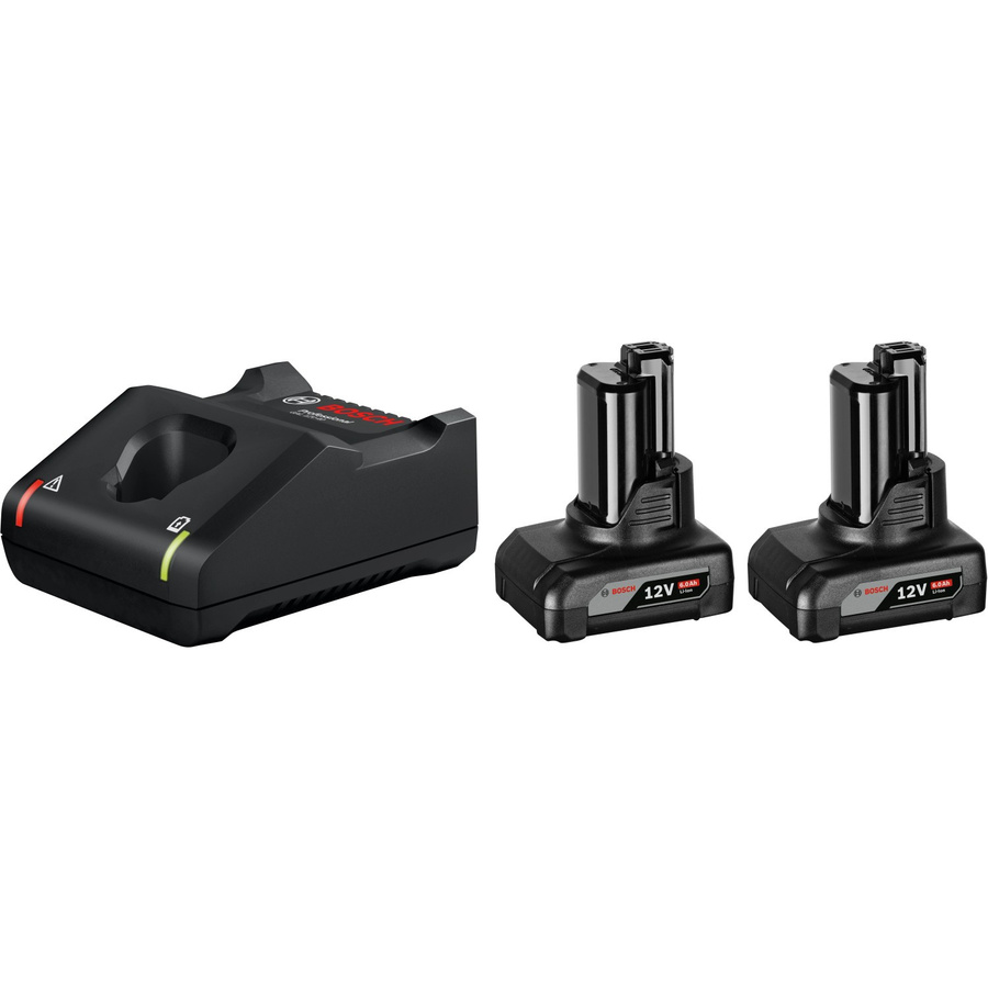 Bosch Professional Akku-Starterset mit 2x 12 V 6 Ah Li-Ion Akkus und GAL 12 V-40 Ladegerät in Schwarz - Bild 2