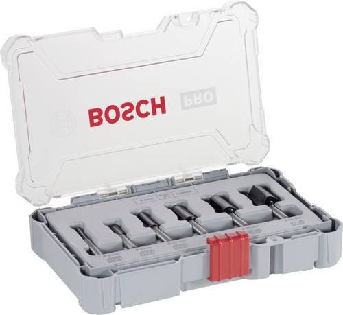 Bosch Nutfräser-Set, 6-teilig, 6-mm-Schaft - Bild 1
