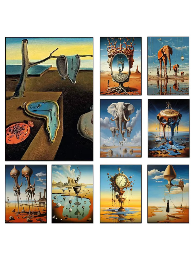 Salvador Dali Gemäldedruck Potdemiel als surrealistisches Wandkunst Poster in Mehrfarbig, Abstrakt und Modern - Bild 2
