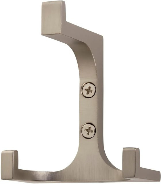 SOTECH Garderobenhaken QUADRATO aus Zinkdruckguss in Edelstahloptik, Farbe: Silber, H: 8,1 cm, B: 7,0 cm - Bild 1