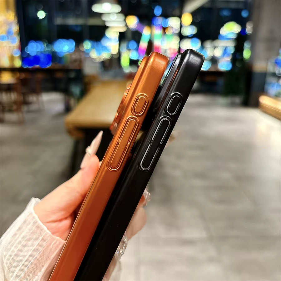 Xeber MagSafe Schutzhülle mit Handgelenkband für iPhone 17 16 15 Pro Max Air, mattes PC-Material mit Objektivschutz, Orange - Bild 3