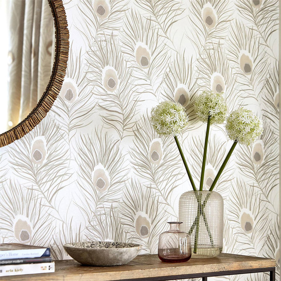 Harlequin Tapete Orlena mit Animal Print in Powder Blue und Gilver, Vlies-Tapete - Bild 1