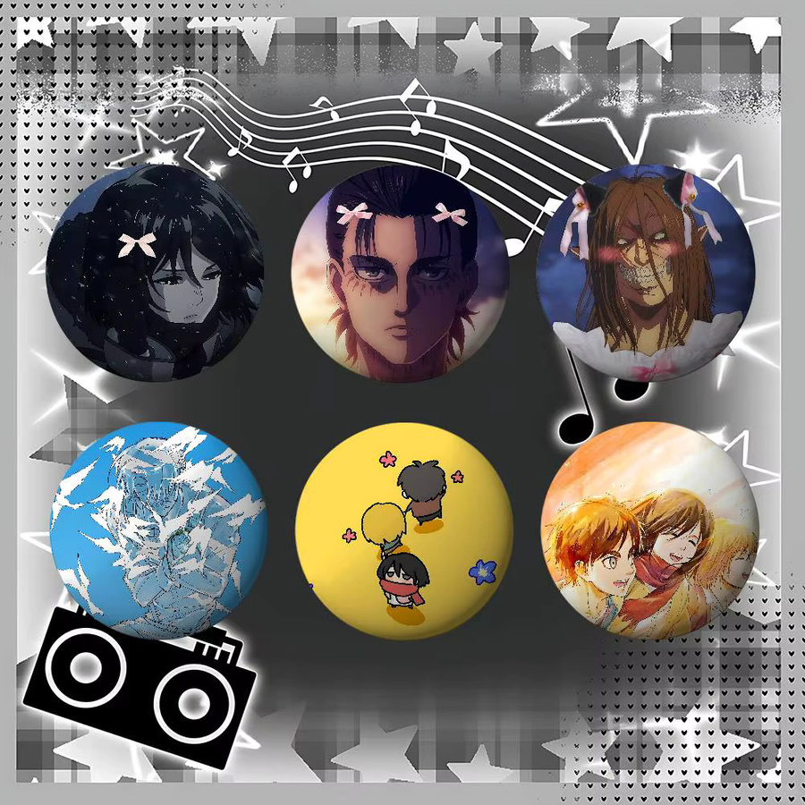 Kayou Emaille-Pins, runde Brosche, Anime - Bild 4