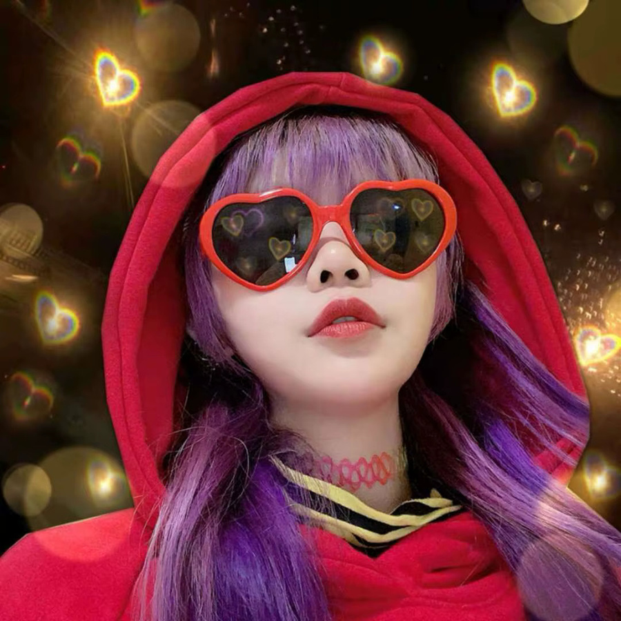 Sonnenbrille Damen, Vollrand, rot, Kunststoff - Bild 5