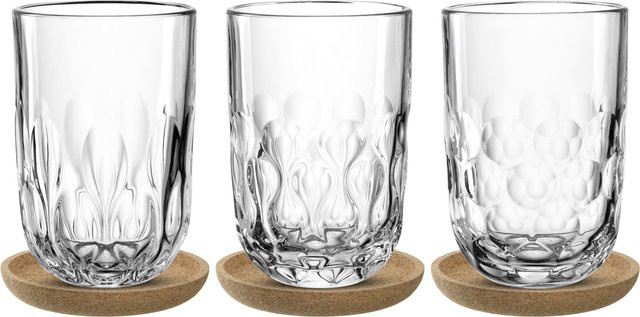 Latte-Macchiato-Set GOCCE aus transparentem Glas - Bild 1