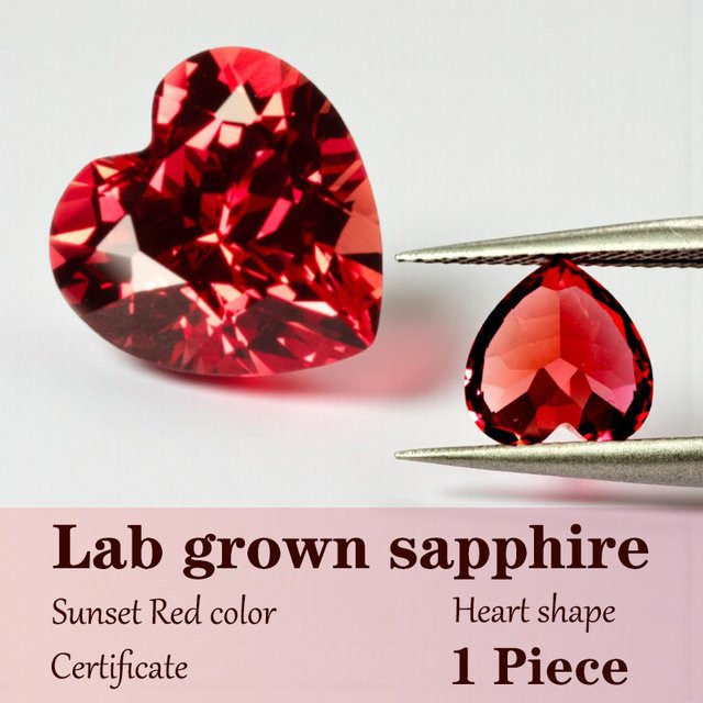 CHAOPAIZHIWU Ring, Saphir, rot - Bild 1
