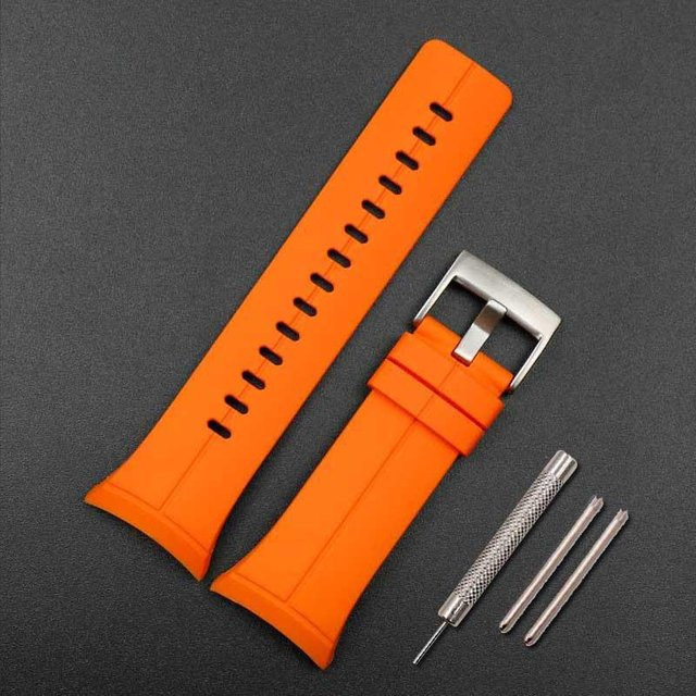 Suunto Uhrenarmband Silikon, 24mm, orange, Unisex - Bild 1