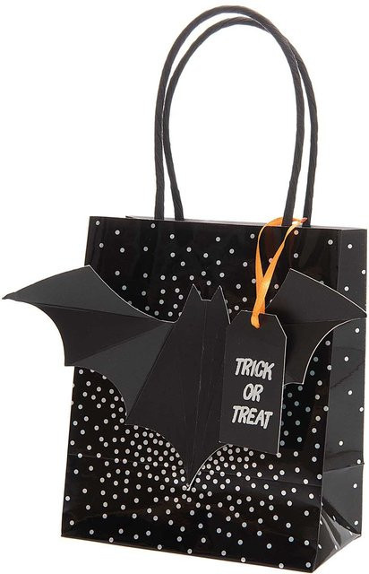 Rico Design Paper Poetry Papiertüte klein Fledermaus, Schwarz, B: 12,5 cm, H: 15,0 cm - Bild 1
