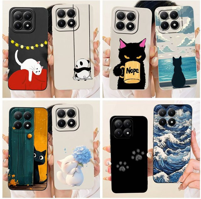 Xiaomi Mi 15T Pro Silikon Schutzhülle mit Cartoon-Design in Multicolor - Bild 1