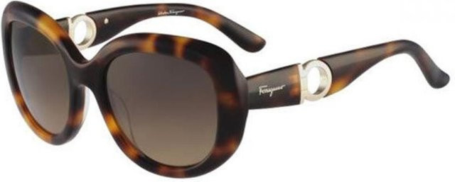 Salvatore Ferragamo SF 727S Sonnenbrille Cat-Eye, Vollrand, Brown, Damen - Bild 1