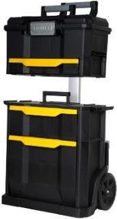 Stanley Rollende Werkstatt 2in1 Trolley Schwarz Gelb aus Kunststoff und Aluminium B/T/H: 77,8 x 48,8 x 34,7 cm - Bild 2