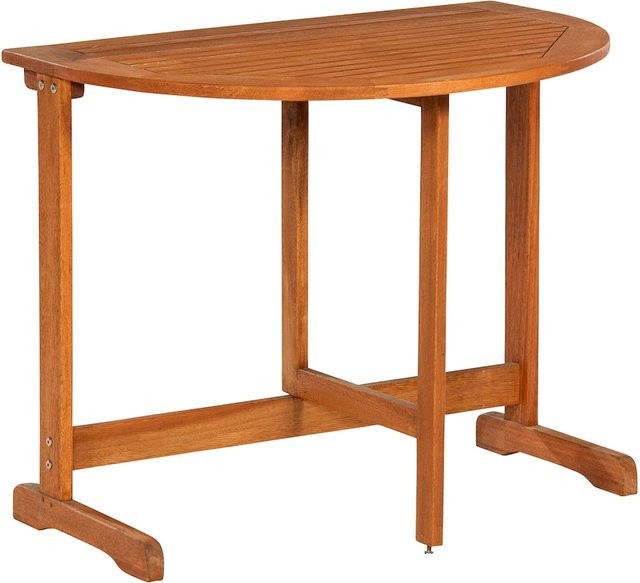 Merxx Klapptisch aus Eukalyptus in Braun, B/T: 90 x 60 cm - Bild 1