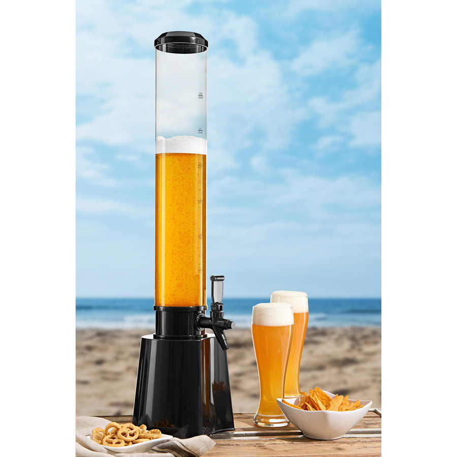 GOURMETmaxx Getränke-Tower XXL, transparent/schwarz, 3 l - Bild 4