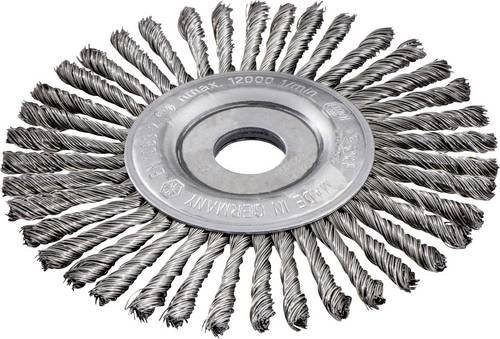 Metabo Rundbürste aus Stahl, gezopft, Farbe: Silber, Durchmesser: 125 mm, Breite: 0,5 mm, Bohrung: 22,23 mm - Bild 1