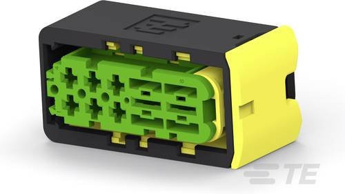 TE Connectivity Leiterplattensteckverbinder Polzahl 8, Rastermaß 6 mm und 9 mm, Multicolor, 3-2299782-1 - Bild 1