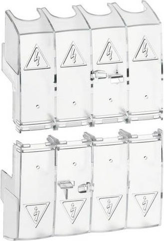 Hager Klemmenabdeckung HZC218 für Lasttrenn- und Umschalter 100-160A 4-polig, transparent - Bild 1