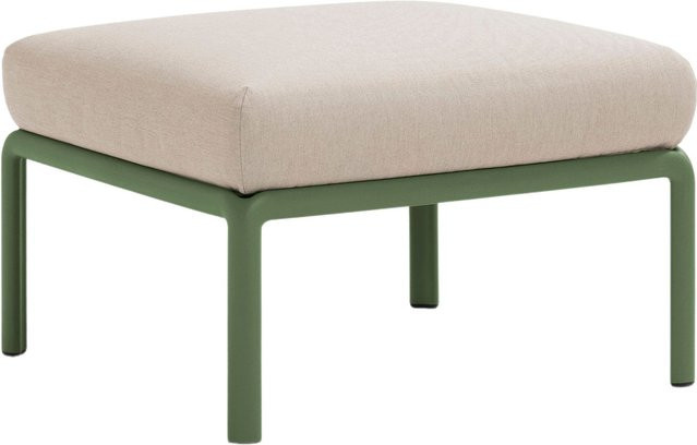 Nardi Komodo Pouf mit Polsterung in Grün und Beige für den Garten - Bild 1