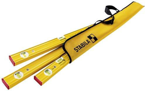 Stabila Wasserwaagen-Set PRO SET 80 AS in Gelb mit Tasche, 3-teilig, aus Aluminium - Bild 1