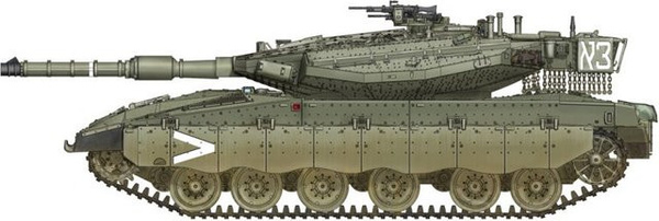 HobbyBoss IDF Merkava Mk.IIID, Fahrzeug, 1:72, Grün