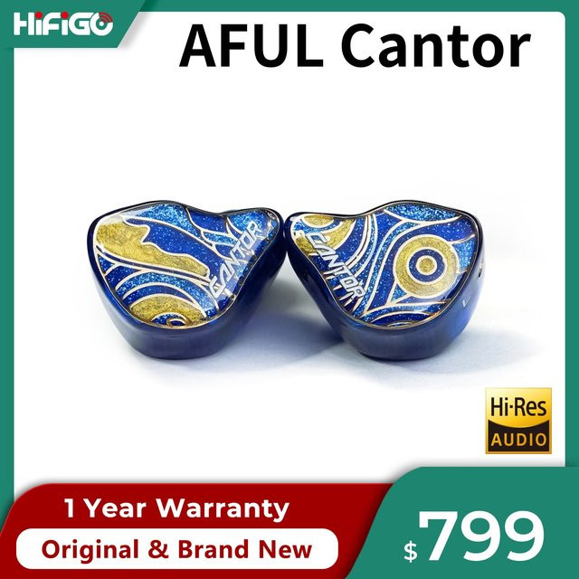 AFUL Cantor 14 In-Ear-Monitore mit 14 Balanced Armature Treibern und Five-Way Frequency Crossover in Blau - Bild 1