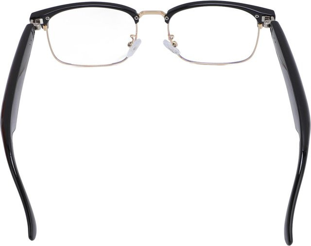 Smarte Bluetooth 5.3 Brille mit Anti-Blaulicht-Schutz, integrierten Stereo-Lautsprechern und Mikrofon für Telefonate in Schwarz - Bild 1