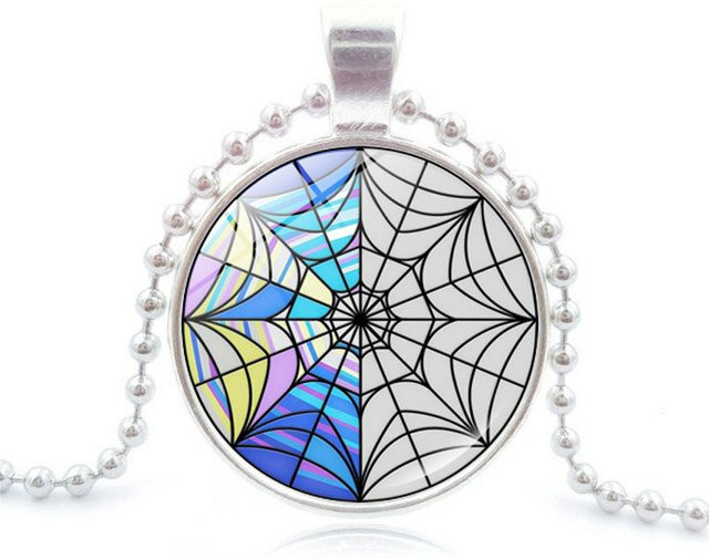 FIMAODZ Halskette, Glas Cabochon Anhänger, Damen - Bild 1