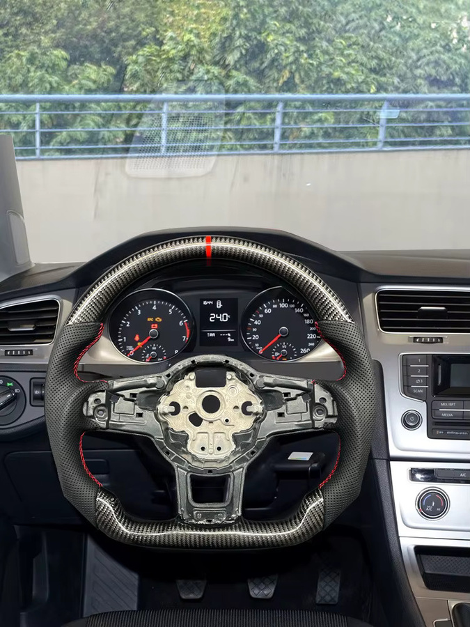 COIKA Sportlenkrad in Schwarz für Volkswagen Golf MK7 7.5 GTI GTR GTE und Tiguan 2013–2019 - Bild 6