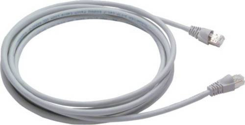 Hager RJ45 Patchkabel Cat6a Ethernet LAN in Grau, Länge: 0,35 m - Bild 1