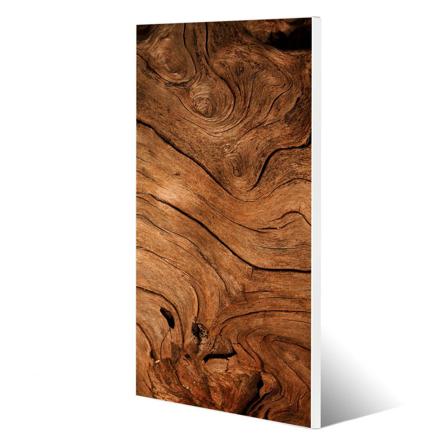banjado Metall Magnettafel mit Motiv Trockenes Holz, Magnetwand im Hochformat, B/H: 37 x 78 cm - Bild 1