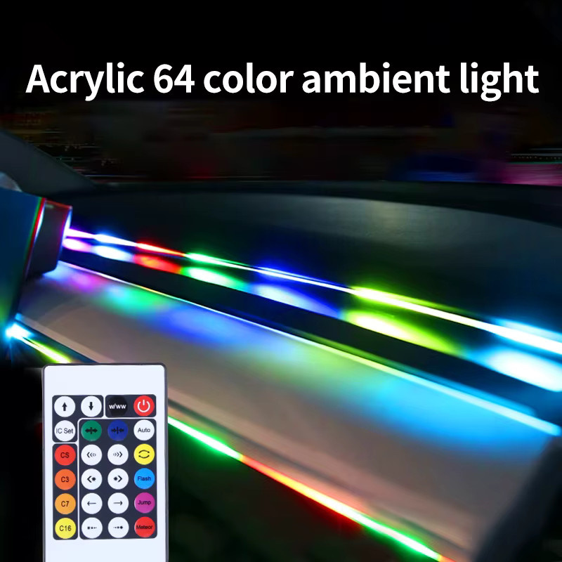 Bunte RGB LED Musik Rhythmus Atmosphäre Beleuchtung für die Auto Mittelkonsole mit USB-Anschluss - Bild 3